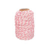 photo-Ficelle - Coton - Rose/Blanc - 25m - Loisirs créatifs - Bijoux - CTOP