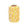 photo-Ficelle - Coton - Jaune/Blanc - 25m - Loisirs créatifs - Bijoux - CTOP