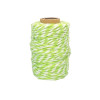 photo-Ficelle - Coton - Vert clair/Blanc - 25m - Loisirs créatifs - Bijoux - CTOP