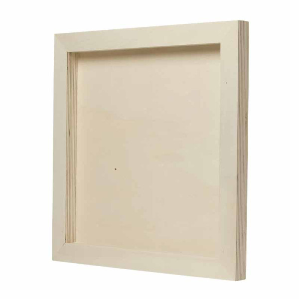 photo-Cadre - Bois - 30x30x2,2cm - A décorer et personnaliser - Loisirs créatifs