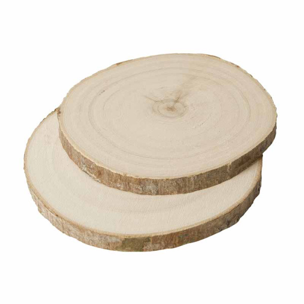 photo-Rondins de bois - Naturel - 2 tailles 18 et 21 cm - A décorer - Loisirs créatifs
