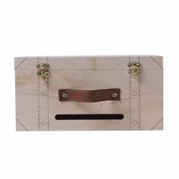 Urne - Bois - Valisette de voyage - A décorer et personnaliser - 30x20x15cm
