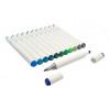 photo-Feutres à alcool - Double pointe - 12 couleurs bleu/vert - Dessin, coloriage - CTOP