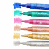 Marqueurs - Peinture acrylique - Paillettes - 6 couleurs - Dessin, coloriage - CTOP