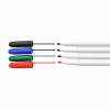 Marqueurs - Effaçables - 4 couleurs - Pour tableaux blancs, ardoises - Pointe fine