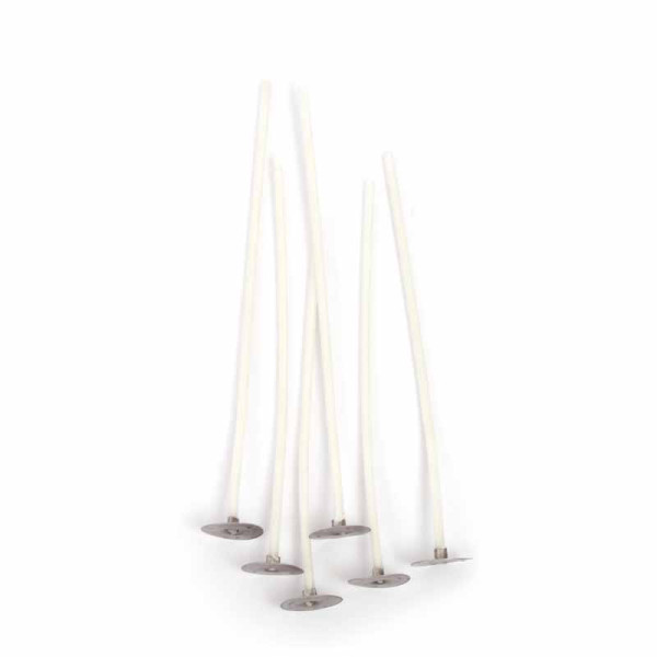 Mèches pour bougies - 15 cm - Prêtes à l'emploi - 6 pièces - DIY Bougie