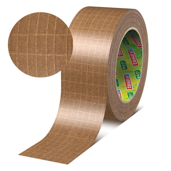Ruban adhésif - Emballage - Kraft renforcé - Eco - Marron - Extra fort - 25mx50mm - TESA