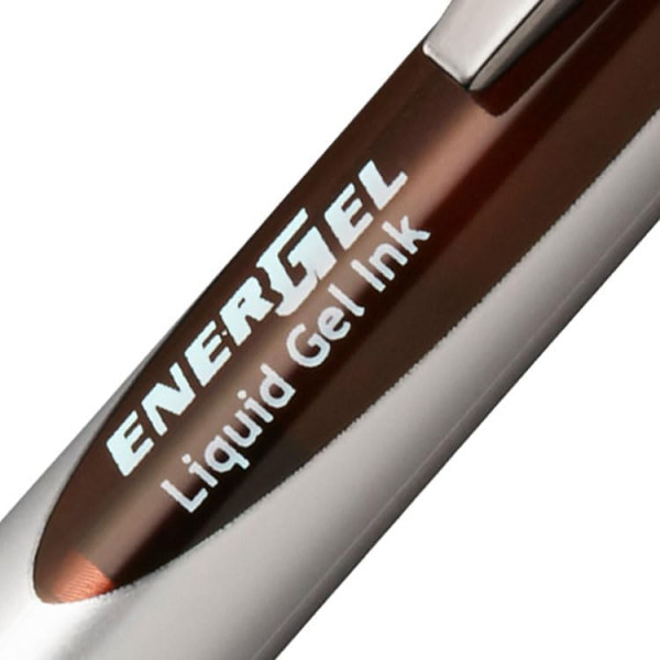 Stylo Energel - Pointe moyenne - 0.7mm - Marron - Pentel