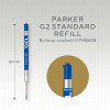 Recharge pour stylo - Encre gel - Bleu - Pointe moyenne 0,7mm - Parker Quink