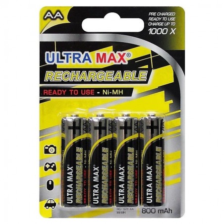 Pile Rechargeable Aa Lr6 X4 - Ultra Max pas cher
