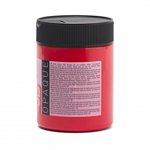 Peinture acrylique - Rouge cadmium - 33 - Pébéo Studio - Pot de 500ml