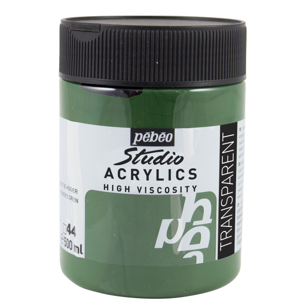 photo-Peinture acrylique - Vert de Hooker - 44 - Pébéo Studio - Pot de 500ml