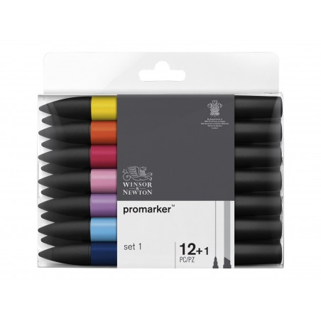 photo-Feutres - Promarker - 12 couleurs + 1 blender - Winsor et Newton - Dessin - Illustration