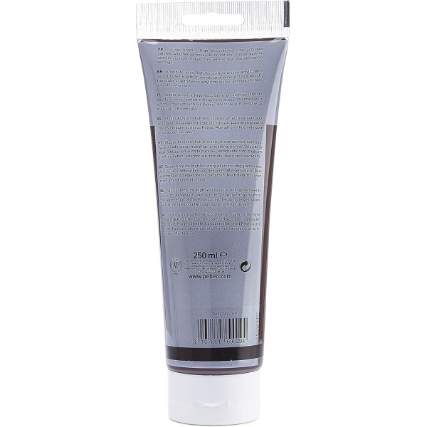 Peinture acrylique - Ombre brûlée - 29 - Pébéo Studio - Tube de 250 ml