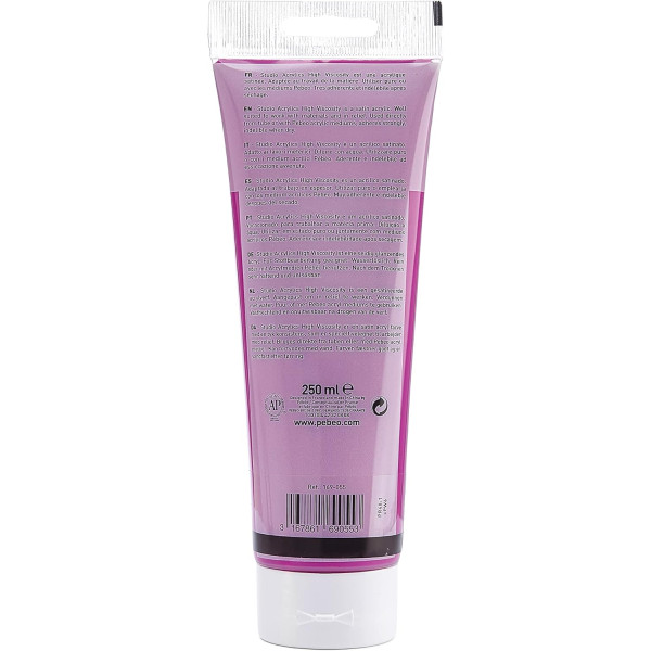 Peinture acrylique - Rose azo - 55 - Pébéo Studio - Tube de 250 ml
