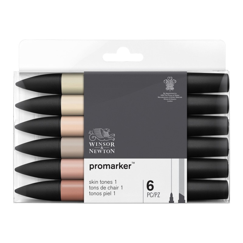 photo-Feutres - Promarker - 6 couleurs - Tosn chair - Winsor et Newton - Dessin - Illustration