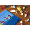 Peinture acrylique - Cyan primaire - 49 - Pébéo Studio - Tube de 250 ml