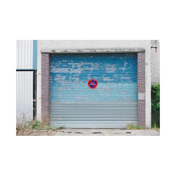 Panneau - Signalétique - Prière de ne pas stationner devant cette porte - Rouge - 20 cm