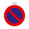 photo-Panneau - Adhésif - Signalétique - Stationnement interdit - Rouge - 30 cm