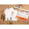 Bloc dessin - A4 21 x 29,7cm - BD Comics Manga - Papier layout - Clairefontaine