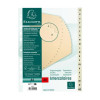 phoot-Intercalaires - A4 - 20 touches - Alphabétique - A-Z - Beige - Pour classeur - Exacompta