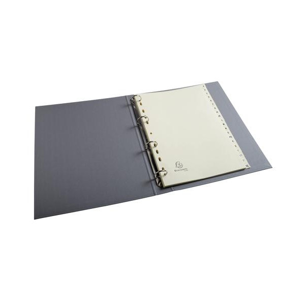 Intercalaires - A4 - 20 touches - Alphabétique - A-Z - Beige - Pour classeur - Exacompta