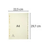 Intercalaires - A4 - 20 touches - Alphabétique - A-Z - Beige - Pour classeur - Exacompta