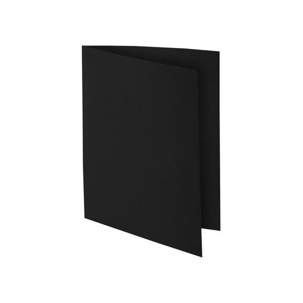 Chemises - Dossier - Noir - 24x32cm - Rigide - Classement - Lot de 100 - Exacompta