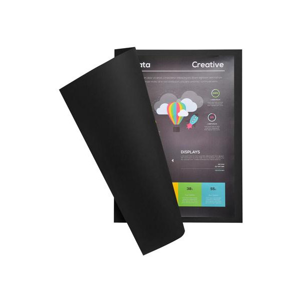 Chemises - Dossier - Noir - 24x32cm - Rigide - Classement - Lot de 100 - Exacompta