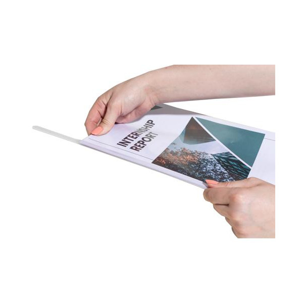 Baguettes à relier - 3mm - A4 - 30 feuilles - Blanc - Dossier - Reliure - Lot de 25