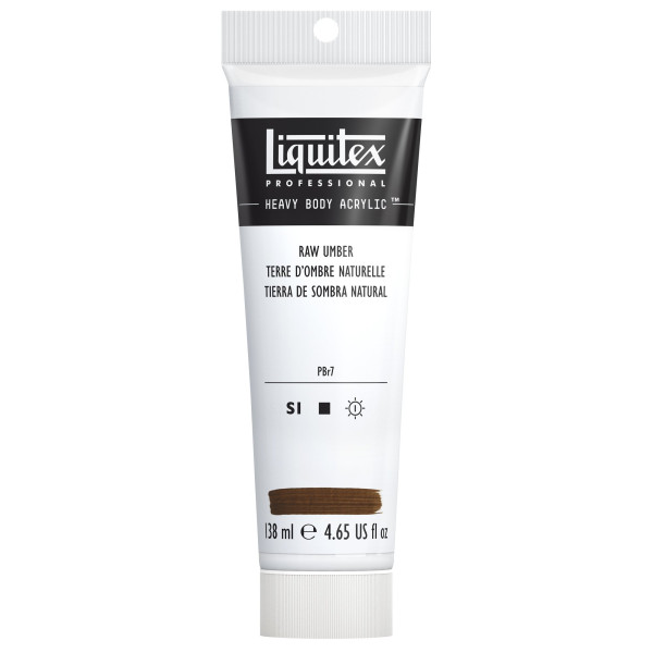 photo-Peinture acrylique - Terre ombre naturelle - 331 - Liquitex Heavy Body - Tube de 138ml