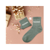 Chaussettes - Femme - Vert avec paillettes - Passionnée - Taille 36/42 - Humour - Cadeau