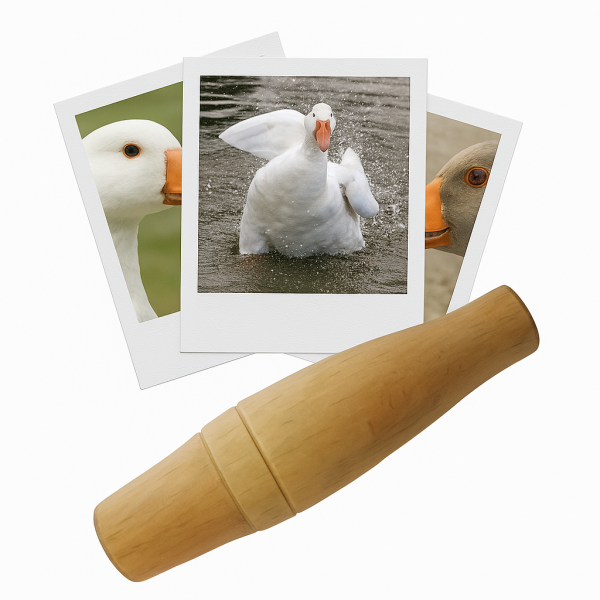 photo-Appeau - Oiseau - Oie - Chant oiseau - Basse-cour - Bois - 12cm