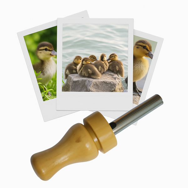 photo-Appeau - Oiseau - Canard - Caneton - Chant oiseau - Bois - 8cm