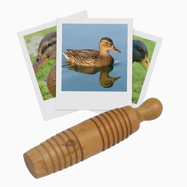 photo-Appeau - Oiseau - Cane - Canard - Chant oiseau - Bois - 8cm
