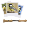 photo-Appeau - Oiseau - Mésange Charbonnière - Chant oiseau - Bois - 10cm