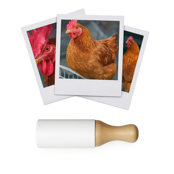 photo-Appeau - Oiseau - Poule - Chant oiseau - Bois - 8cm