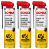 photo-Spray dégrippant - Universel - Puissant - Pièces auto - SONAX - 3 x 400ml