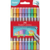 photo-Feutres - Double pointe - 10 couleurs pastel - Coloriage - Enfant/Adulte - Faber-castell