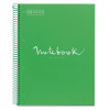 photo-Cahier - A4 (21x29,7cm) - Grands carreaux - 80 pages - couverture en polypro vert - à spirale - Notebook Miquelrius