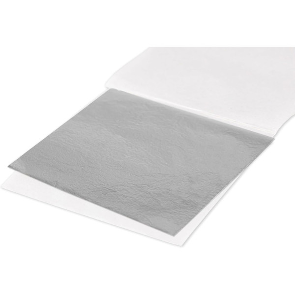 10 feuilles métallisées - Argent - Loisirs créatifs - Cernit