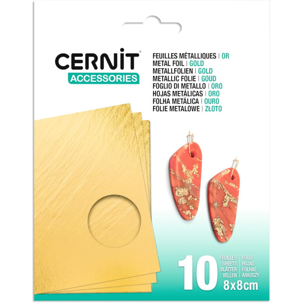 photo - 10 feuilles métallisées - Or - Loisirs créatifs - Cernit