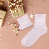 Chaussettes - Femme - Rose pâle avec paillettes - Chaton - Taille 36/42 - Humour - Cadeau