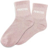 photo - Chaussettes - Femme - Rose avec paillettes - Princesse - Taille 36/42 - Humour - Cadeau