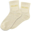 photo - Chaussettes - Femme - Blanche avec paillettes - Brillante - Taille 36/42 - Humour - Cadeau