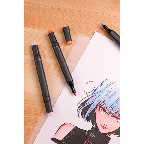 Bloc - Manga - Illustration - A5 - 25 feuilles - 250g - Dessin, encre, feutres - Clairefontaine