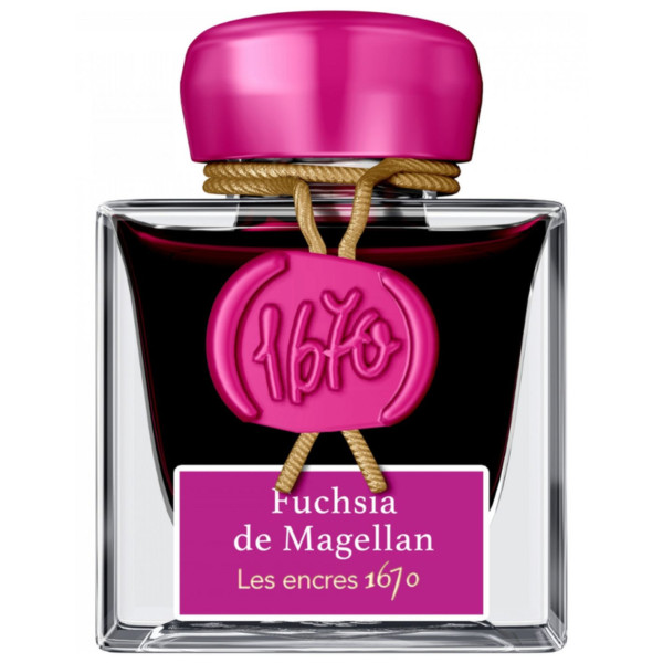 Encre pour calligraphie - Fuchsia de Magellan - Les encres 1670 - Herbin - Flacon 50ml