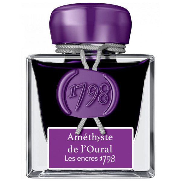photo - Encre pour calligraphie - Améthyste de l'Oural - Les encres 1798 - Herbin - Flacon 50ml