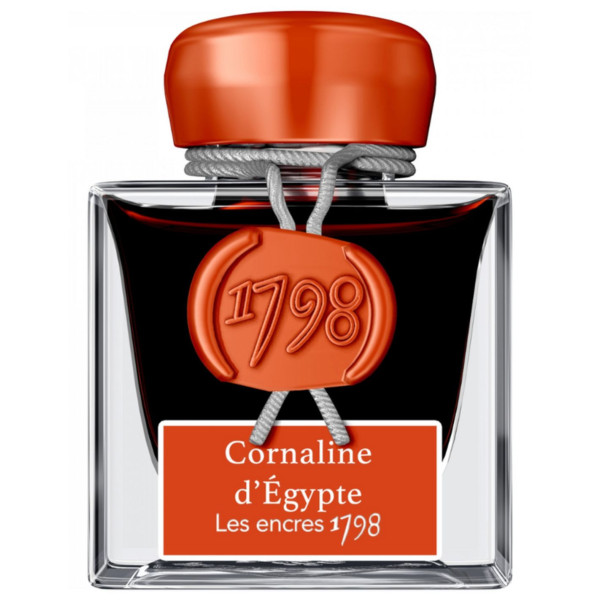 photo - Encre pour calligraphie - Cornaline d'Égypte - Les encres 1798 - Herbin - Flacon 50ml