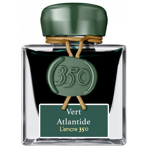 photo - Encre pour calligraphie - Vert Atlantide - L'encre 350 - Herbin - Flacon 50ml